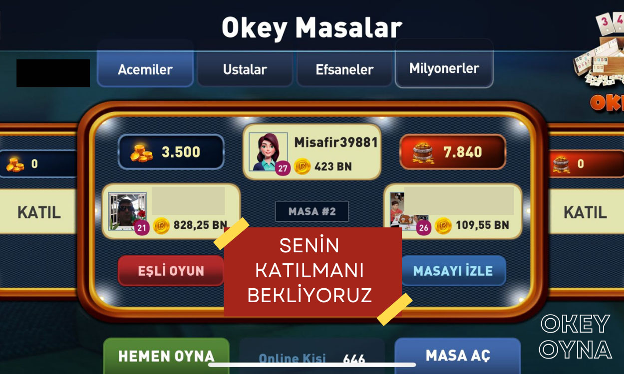 Online Okey Oyna